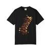 Book Stack Reader Ascent Graphic T-Shirt Black Front Print Comfort Colors 1717