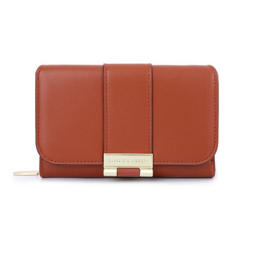 Складной короткий кошелек из ПУ кожи на молнии, женский держатель для карт, водонепроницаемый кошелек-трифолд, подарок