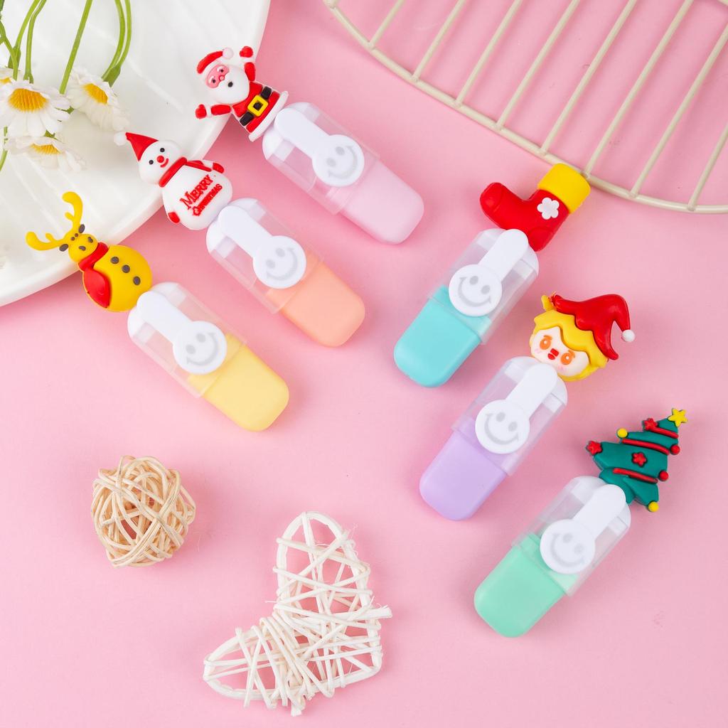 Капибара Мультяшный Фруктовая Тема 6-Цветный Набор Хайлайтеров на Рождество