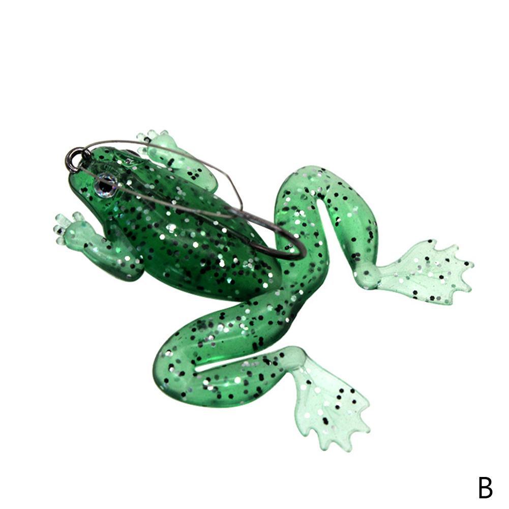 1 шт., рыболовная приманка, наживка-лягушка, рыболовный крючок, силиконовая мягкая рыболовная приманка