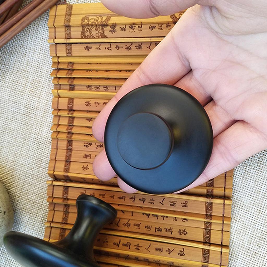 Mushroom Shape Massage Stone Warmer Natural Basalt Hot Stone for Ladies Men Spa Massage Therapy