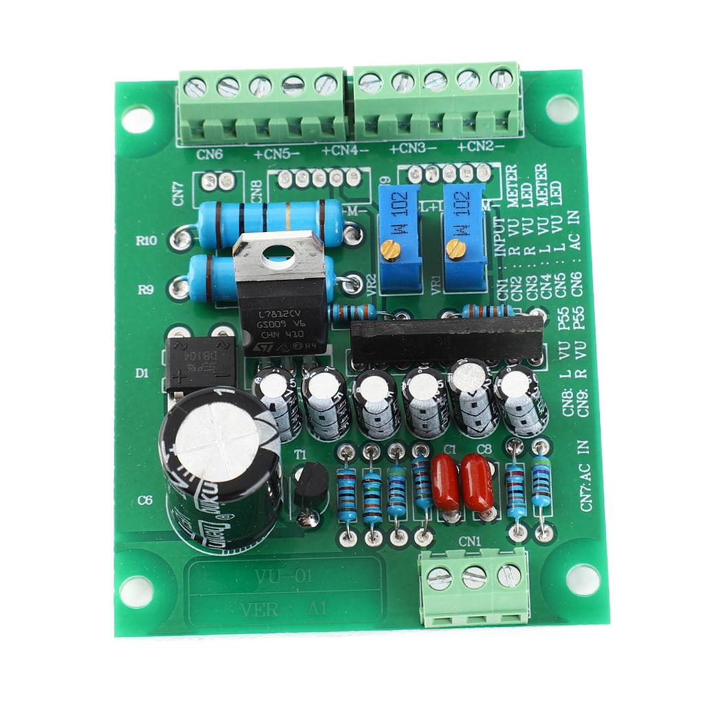 AC 12V Стерео Плата Драйвера VU-метра Усилитель ДБ Измеритель Уровня Аудио