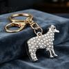 Alloy Keychains Faux Pearl Sheep Keychain, Zinc Lamb Car Key Ring Mini Holder, Handbags Backpacks Charm Decorative Accessory for Women Girls