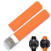 Silicone Strap For Tissot 1853 Tengzhi T-Touch Original T013 Rubber Watch Band T047T081T33 Black Orange Watchbands