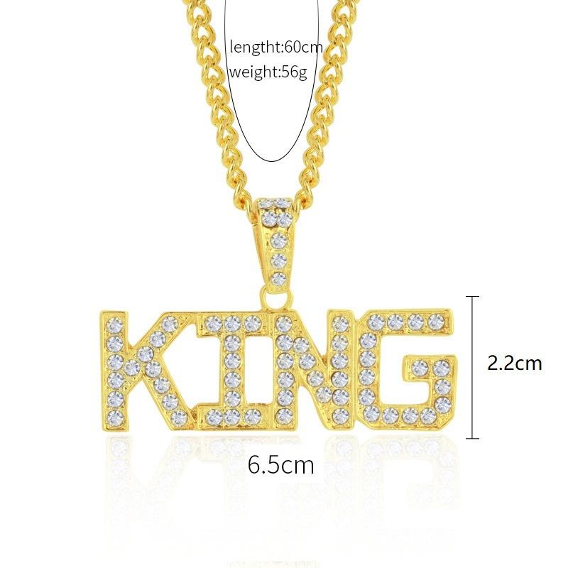 Necklace for Women Hip Hop Hipster Accessories Gold Necklace Lightning Clown Leopard Boxing Gloves Letter Hip Hop Necklace Elegant Necklace