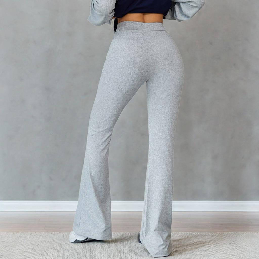 Женские облегающие брюки-трубы с высокой талией и завязками на шнурке для занятий йогой и отдыхом на свежем воздухе