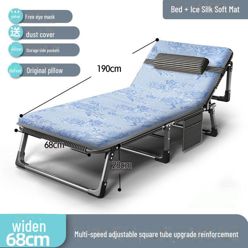 Портативная складная кровать-реклайнер для офиса, дома или пляжа — идеально подходит для сна и перерывов