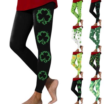 Женская повседневная мода Outdoor St. Штаны для йоги с принтом Патрика Slim Stretch Nine Minute