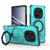 KEYSION Ударопрочный магнитный чехол с металлическим кольцом-подставкой для Redmi Note 15 Pro