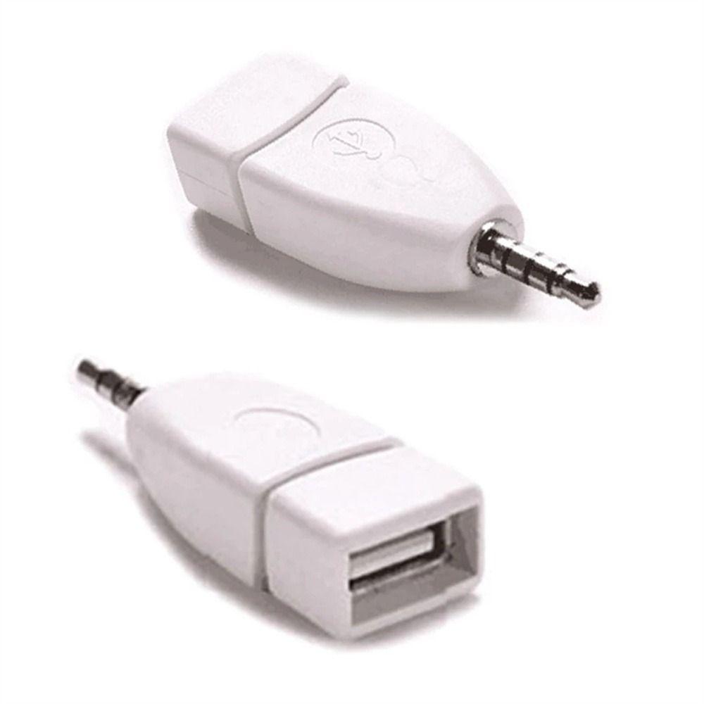 Female USB 2.0 3.5mm Male Car Audio Adapter Audio Converter Adapter AUX Audio Plug Audio Converter