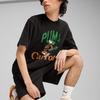 Puma Футболка унисекс с коротким рукавом и круглым вырезом, модный принт с логотипом бренда X Carrots Essentials SS24, черная 627443-01