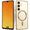 Protective Case - BOOLING - for Samsung Galaxy A26 5G - Anti-yellowing Silicone - Magnetic Ring - Golden