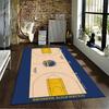 Golden State Warriors Court Rug suitable as a non-slip mat for the living room or bedroom sofa