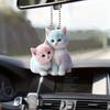 Whimsical Cartoon Style 2d Acrylic Cat Charms For Charming Vehicle Decor