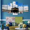 Islamic Building Muslim Pictures Canvas Painting Wall Art Mosque Of Mecca Poster Home Decoration Posters And Prints Home Decor