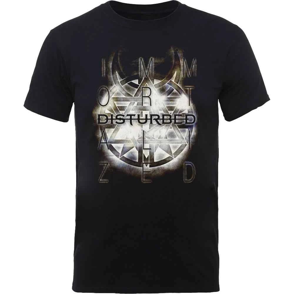 Disturbed T Shirt Immortalized band logo Symbol new Official Mens Black