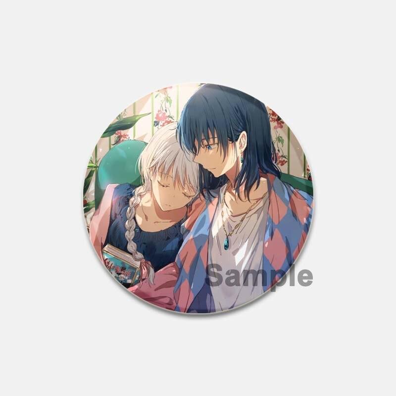 58 мм Ghibli Studio брошь мультфильм «Ходячий замок Хаула» значки для косплея эмалированные булавки коллекция нагрудник для рюкзаков декор одежды