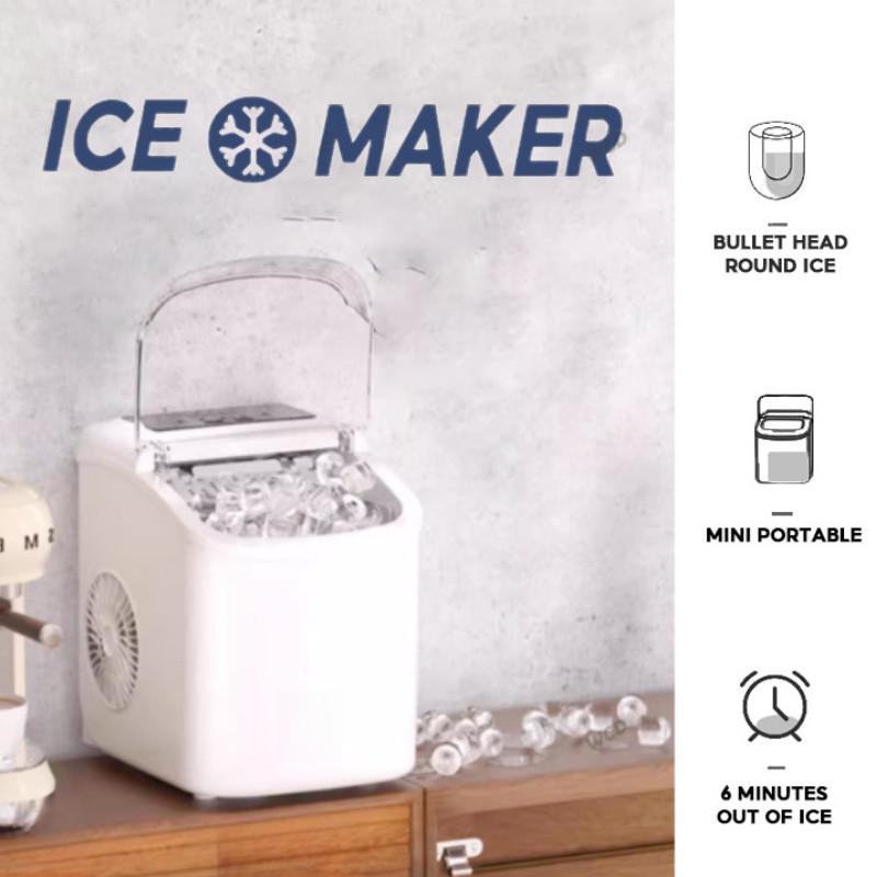 Бытовой автоматический самоочищающийся льдогенератор, бесшумная работа, машина для производства льда, маленький электрический льдогенератор для кубиков льда