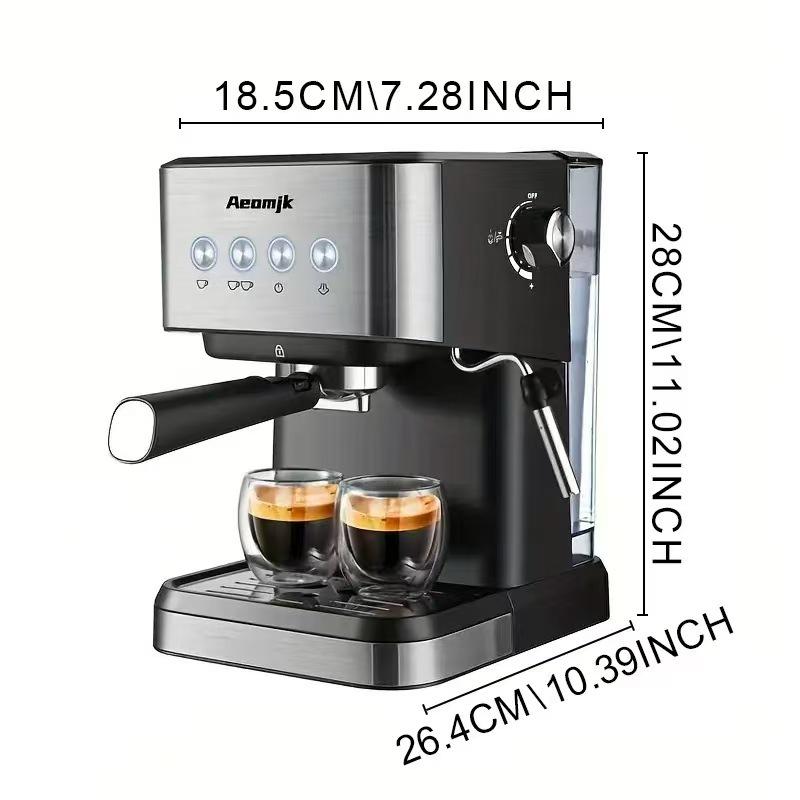 Aeomjk Aimo Ke Итальянская полуавтоматическая кофемашина со встроенным холодным завариванием и вспенивателем молока, стандарт ЕС