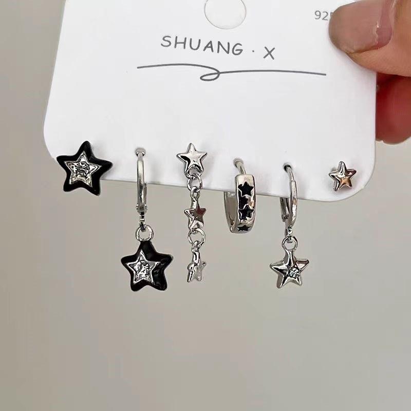 Серьги для девочек из стерлингового серебра S925 «Цветочный сезон 2025» — милый, нишевый набор на одну неделю