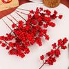 100/1PCS Christmas Artificial Berries Branch Red Holly Berry Stem Garland DIY Flowers Plant New Year Party Home Decor Ornaments