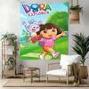 Dora Explorer Wall Decor Tapestry Art For Pet Memorial Birthdaywedding Party Backdrop Family Gift