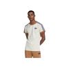 adidas Мужская футболка Originals Cali с круглым вырезом в полоску в рубчик Off-White IB3422