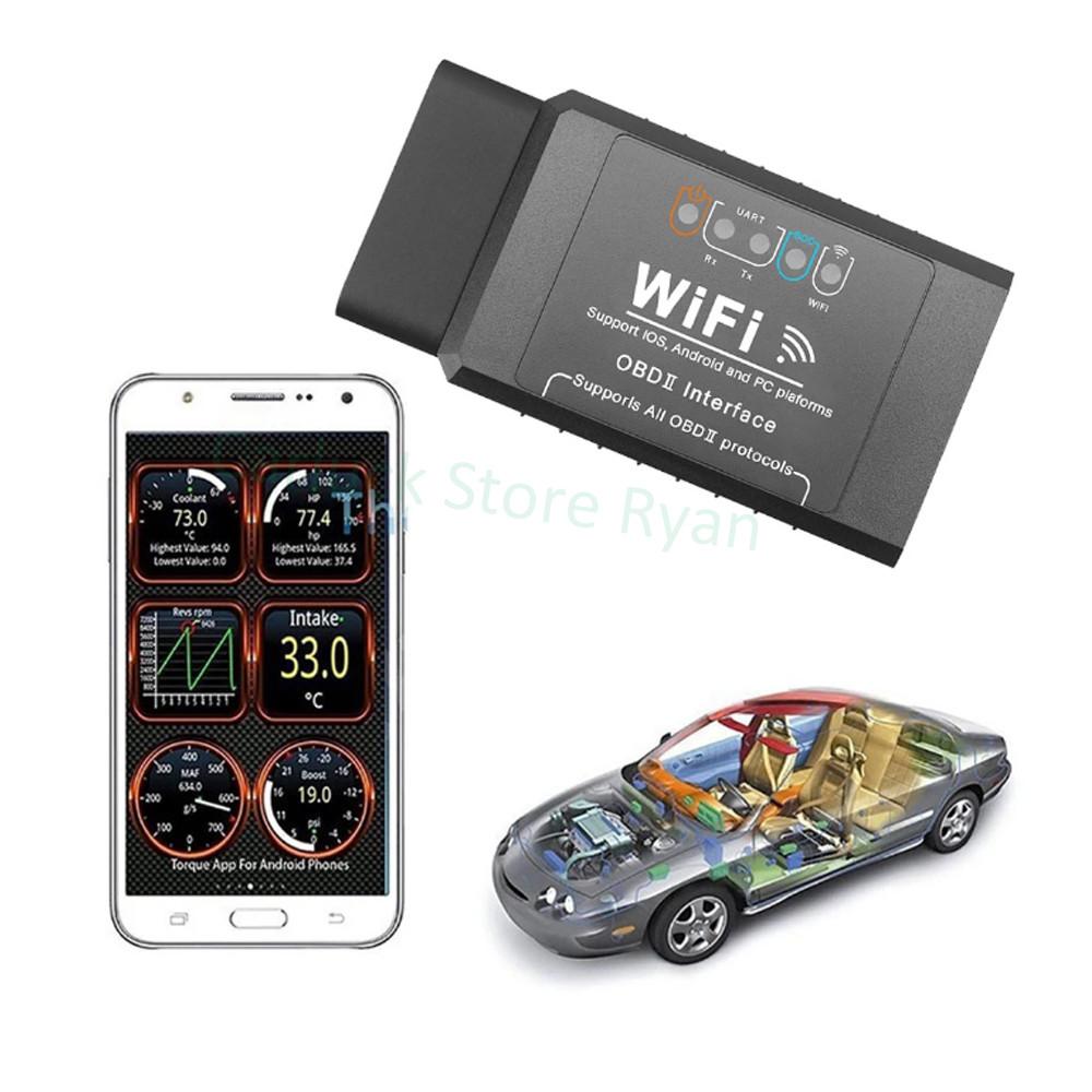 ELM 327 V1.5 WIFI OBD2 WIFI сканер автомобильный диагностический инструмент для Mitsubishi ASX Outlander Lancer Colt Evolution Pajero Eclipse Grandis