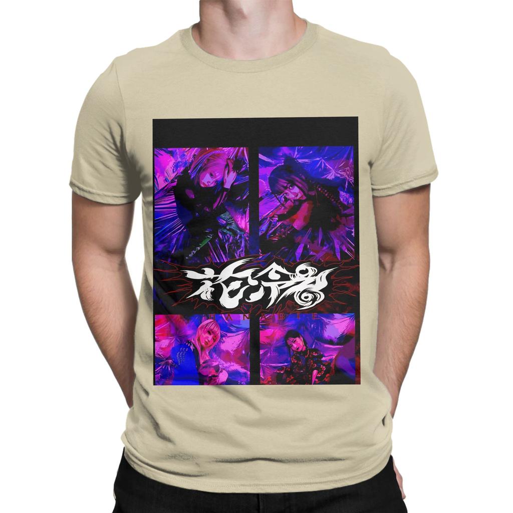 Hanabie band design pueple Graphic 100 Cotton TShirt Hanabie Tees Tops For Unisex