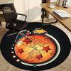 Dragon Ball Z, Earth Office Round Area Rug, Indoor Mat Suitable For Office, Under Office Chairs Bedroom Living Room Home Decor, DT1212063