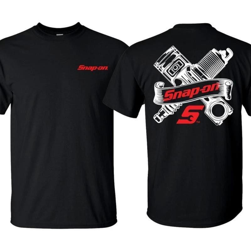 Snap-On T-Shirt with Engine Parts Graphic T-Shirt for Mechanics Ideal for Daily Unisex T-Shirt