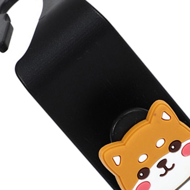 Car Back Seat Headrest Hook Hanger Storage Organizer Cute Pattern for Coats Umbrellas Grocery Bags Handbag Tablet Dog