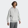 Adidas Худи унисекс Essentials свободного кроя из французского терри, хлопковое худи, серое