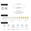 MODIAN D Color Moissanite Lab Created Diamond Bracelet 925 Silver Romantic Exquisite Infinity Love For Women Jewelry