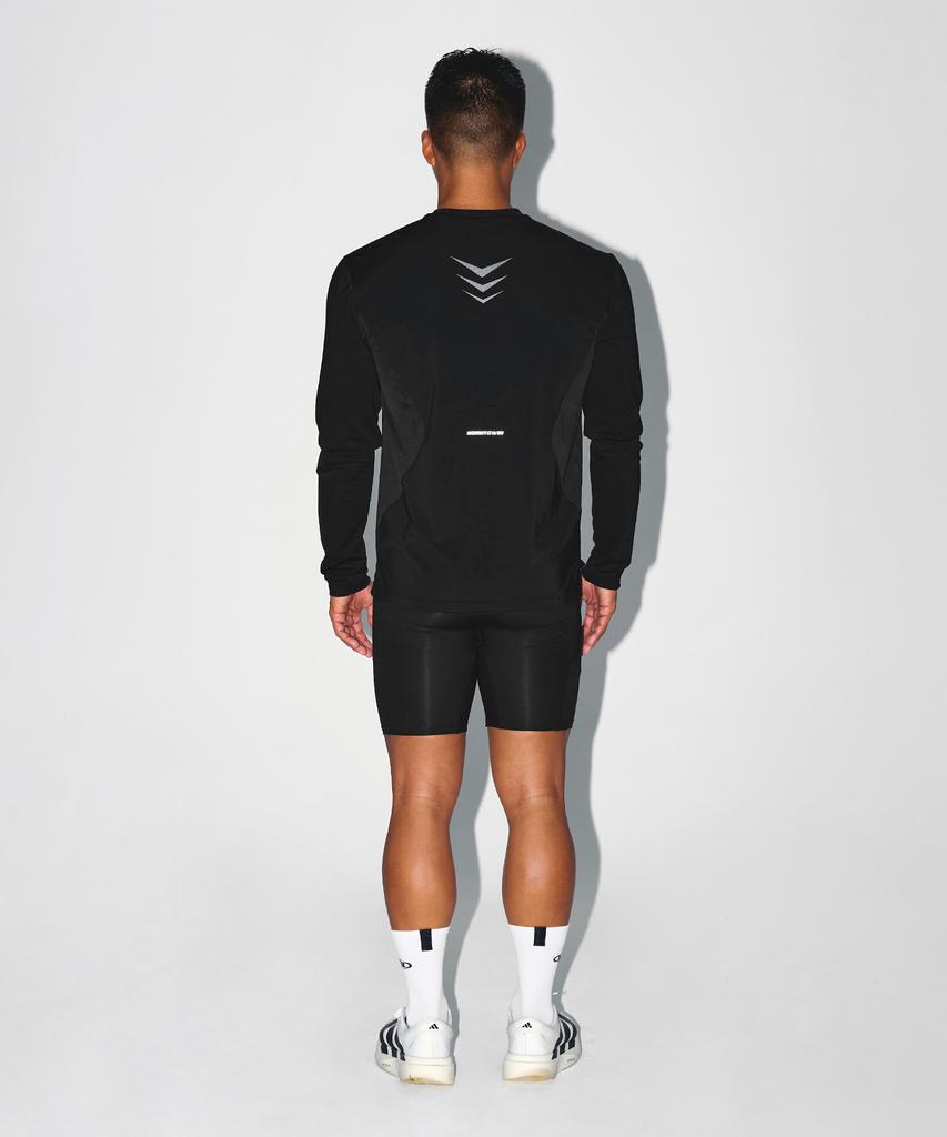 BORN TO WIN Stroke B Quick Dry Long Sleeve [Black]