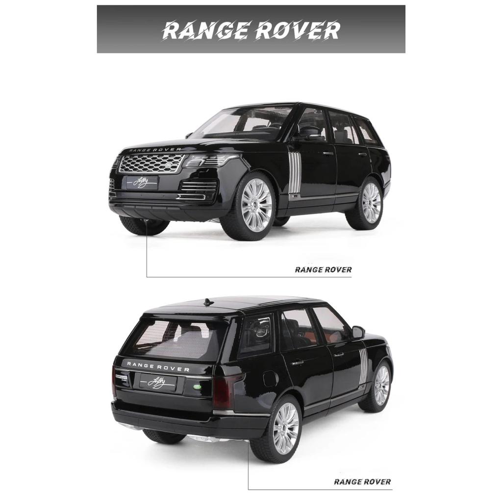 1/18 Range Rover 50th Anniversary Alloy Car Model Sound And Light Simulation Car Decoration Collection Boy Childrens Toy Gift