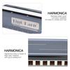 Гармоника Blues Harp 10‑;Профессиональная губная гармошка, 10 отверстий, ключ G, подарки, крышка из нержавеющей стали(синий )