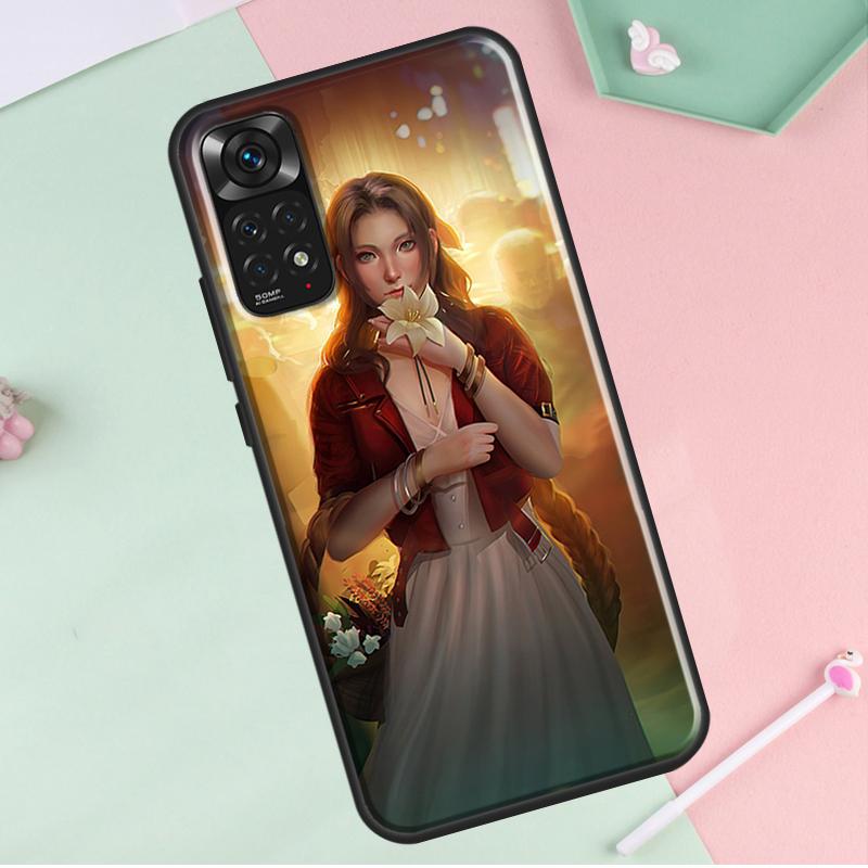 Аэрис Гейнсборо Final Fantasy Для Чехла Redmi Note 12 Pro Plus Для Redmi Note 10 8 9 11 Pro 12S 11S 10S 9S 9C 10C 12C Чехол