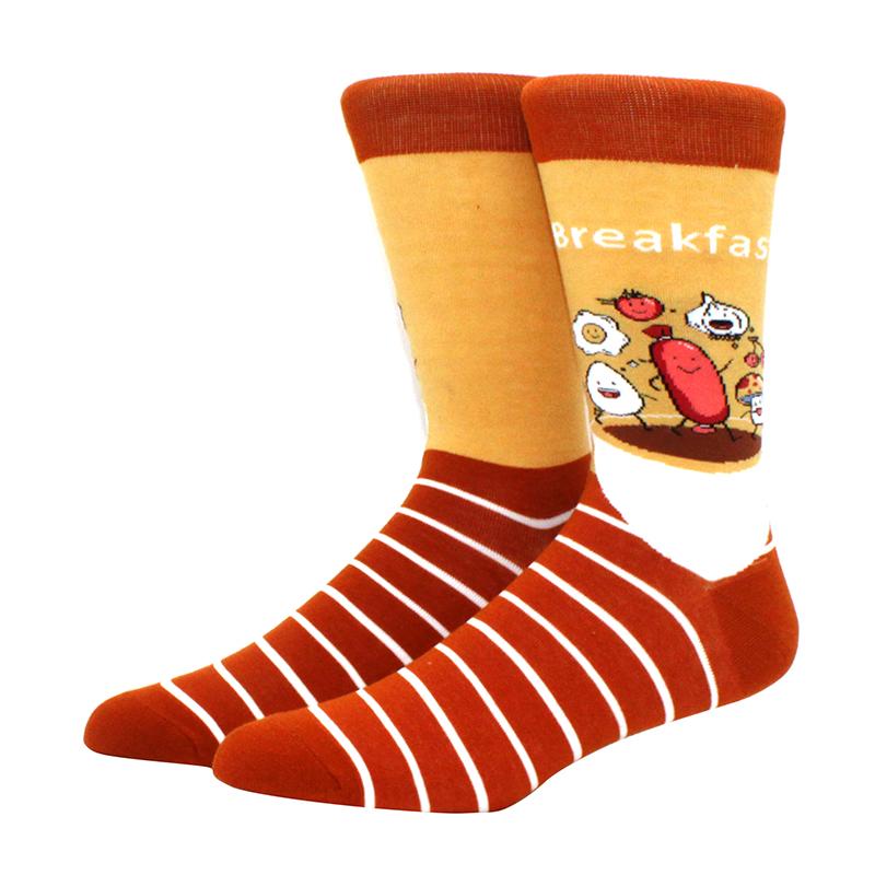 Новые мужские носки бренда Diamond Ramen Astronaut Pattern Hip hop Cool Socks для мужчин зимние толстые длинные носки для скейтбординга смешные цветные