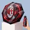 AC Milan Рисунок Печатный Мини 5 Сложений 8 Спиц Компактный Зонт Ветрозащитный Водонепроницаемый Легкий Портативный Складной