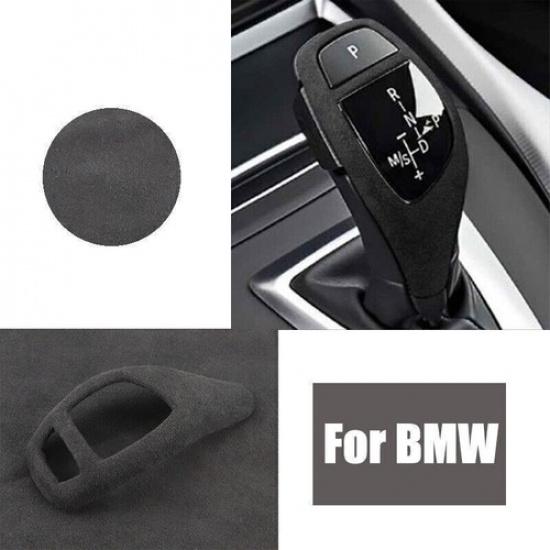 Suede Leather Car Gear Shift Knob Cover Trim For BMW X3 X4 X5 X6 1 2 3 3 4 5 6