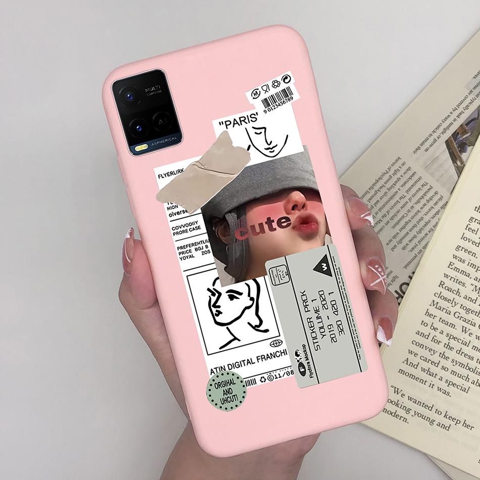 For Vivo Y33 Y33S Y21 Y21S Case Luxurious Silicone Soft TPU Matte Phone Back Cover For Vivo Y 33 Y33 S Y 21 S 21S Fundas Bumper