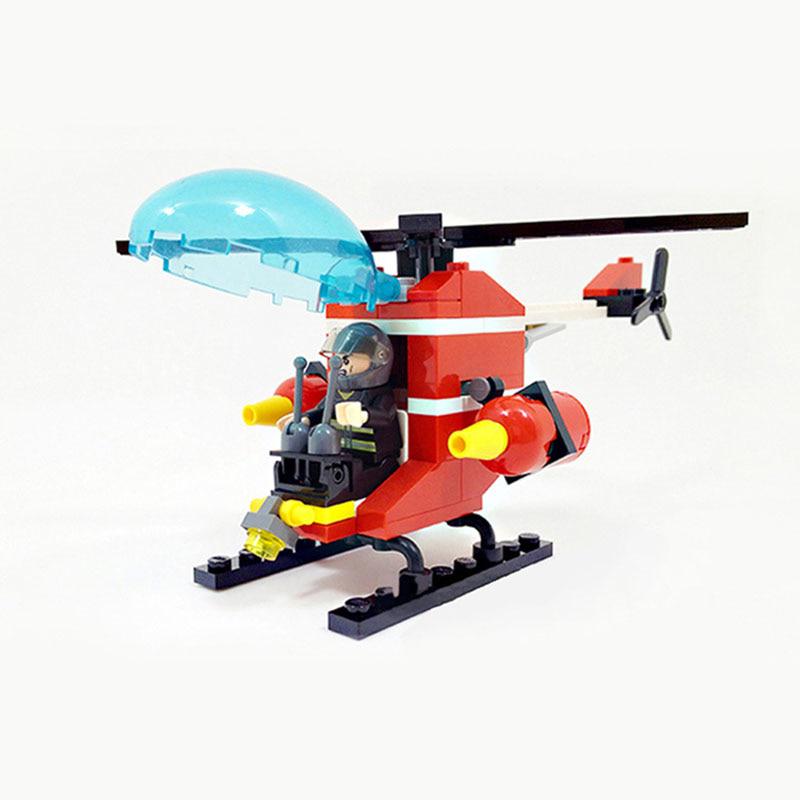 Пластмассовая детская игрушка вертолет для самостоятельной сборки, 91 деталей