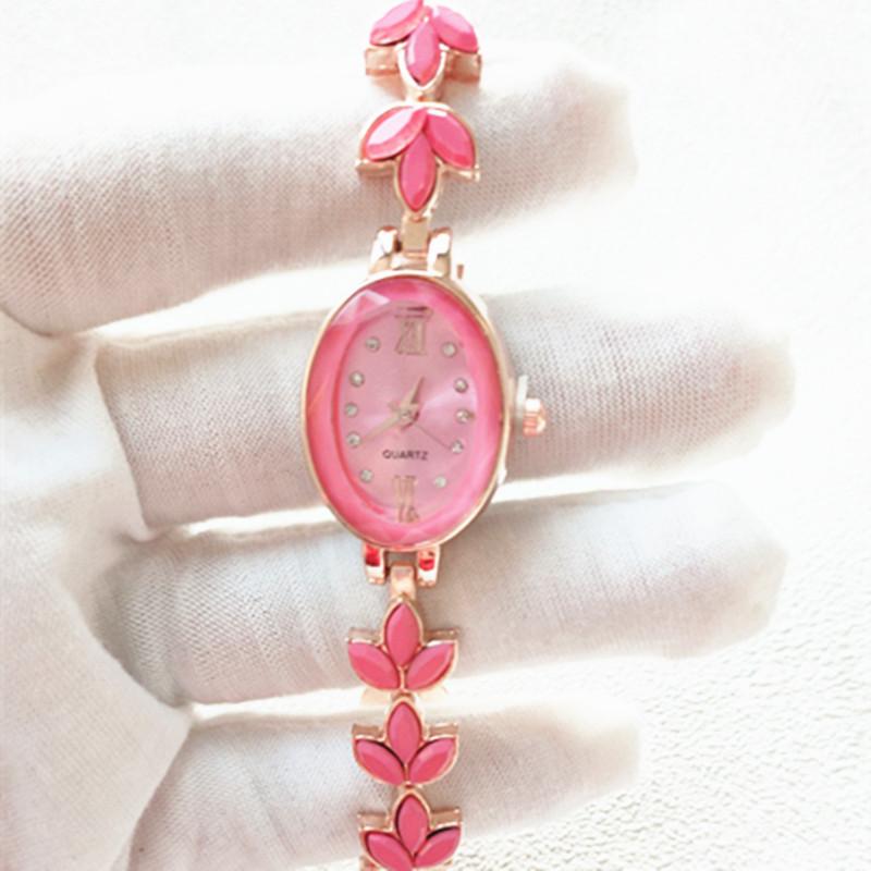 Женские часы со стразами, водонепроницаемые овальные женские кварцевые часы, браслет, наручные часы