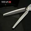 Профессиональные парикмахерские ножницы TITAN, парикмахерские ножницы для стрижки волос, филировочные ножницы, ЯПОНИЯ, сталь 440c