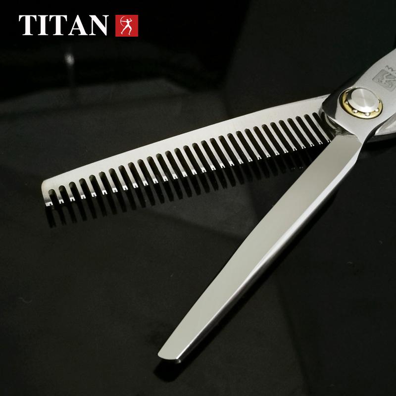 Профессиональные парикмахерские ножницы TITAN, парикмахерские ножницы для стрижки волос, филировочные ножницы, ЯПОНИЯ, сталь 440c