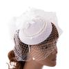Feather Fascinator Women Fascinator Headband Tea Party Fascinator Derby Hat Cocktail Flower Fascinator Veil Mesh