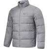 Li Ning однотонная молния воротник стойка удобная дышащая короткая пуховая куртка мужская куртки гравийно-серый AYMT249-5