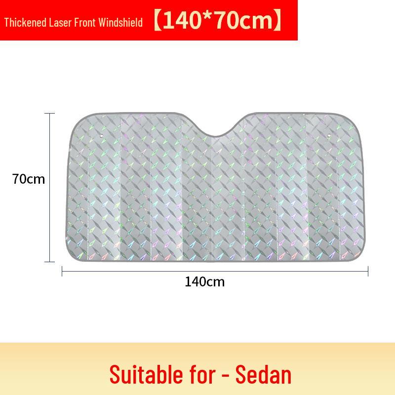 Laser Heat-Insulating Car Sunshade Visor for Windshield