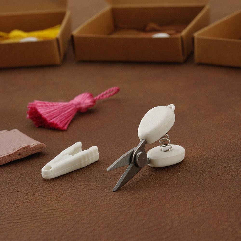 High Precision Art Mini Scissor Protective Cover Spring Yarn Scissors Embroidery Work